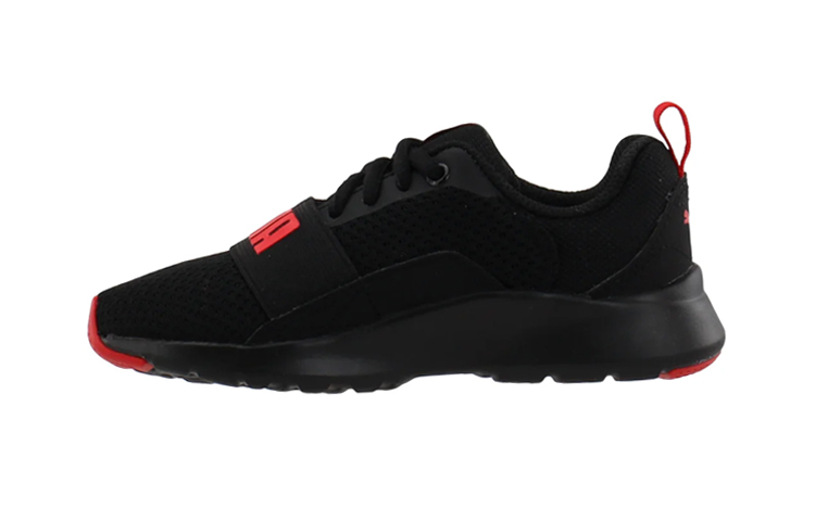 (Preschool) Puma Wired SoftFoam Running Shoes Black/Red 366903-07