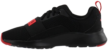 (Preschool) Puma Wired SoftFoam Running Shoes Black/Red 366903-07 (Preschool) Puma Wired SoftFoam Running Shoes Black/Red 366903-07