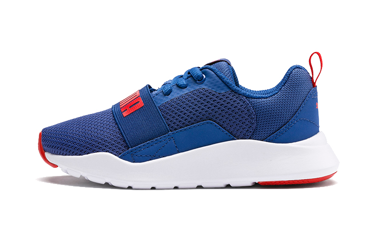 (Preschool) Puma Wired SoftFoam Running Shoes Blue/White/Red 366903-08