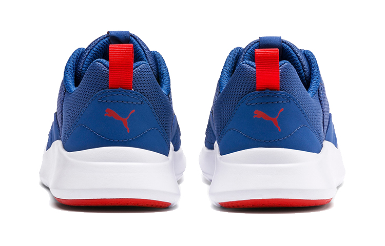 Lookbook (PS) 푸마 와이어드 소프트폼 러닝화 (블루/화이트/레드) 366903-08