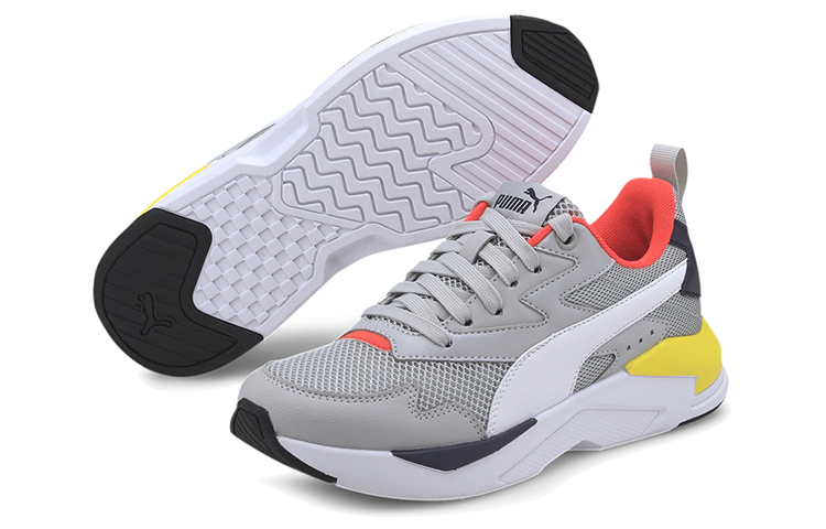 Purchase (PS) Puma X-ray Lite Jr ''Jaune Gris Blanc'' 374393-08