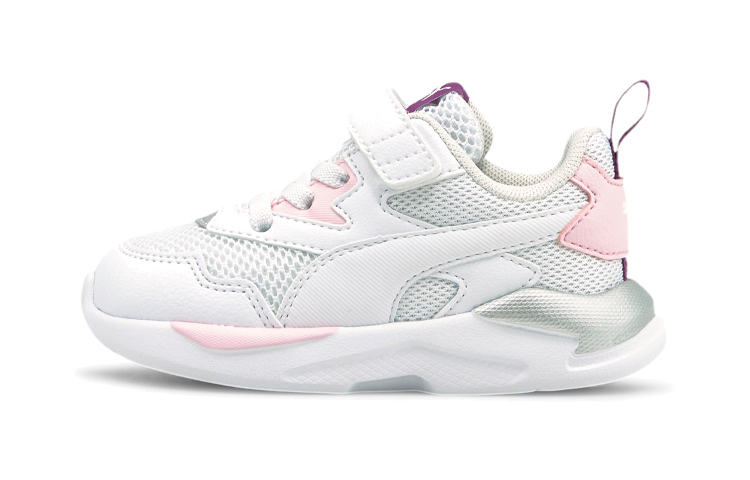 (Preschool) Puma X-Ray Lite Running Shoes White/Pink/Purple 374395-12
