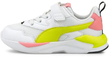(Preschool) Puma X-Ray Lite Running Shoes White/Yellow/Pink 374395-19 (Preschool) Puma X-Ray Lite Running Shoes White/Yellow/Pink 374395-19