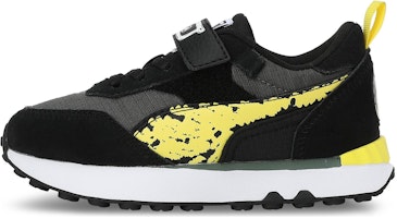 (Preschool) Puma x SPONGEBOB SQUAREPANTS Rider FV 'Black Yellow' 393886-01 (Preschool) Puma x SPONGEBOB SQUAREPANTS Rider FV 'Black Yellow' 393886-01