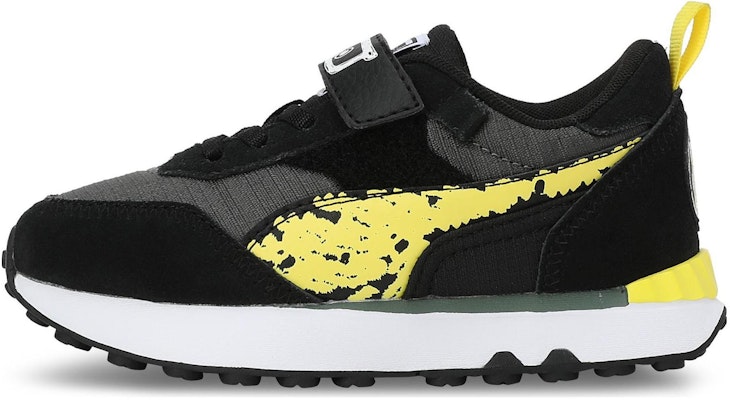 (Preschool) Puma x SPONGEBOB SQUAREPANTS Rider FV 'Black Yellow' 393886-01 Buy (Preschool) Puma x SPONGEBOB SQUAREPANTS Rider FV 'Black Yellow' 393886-01