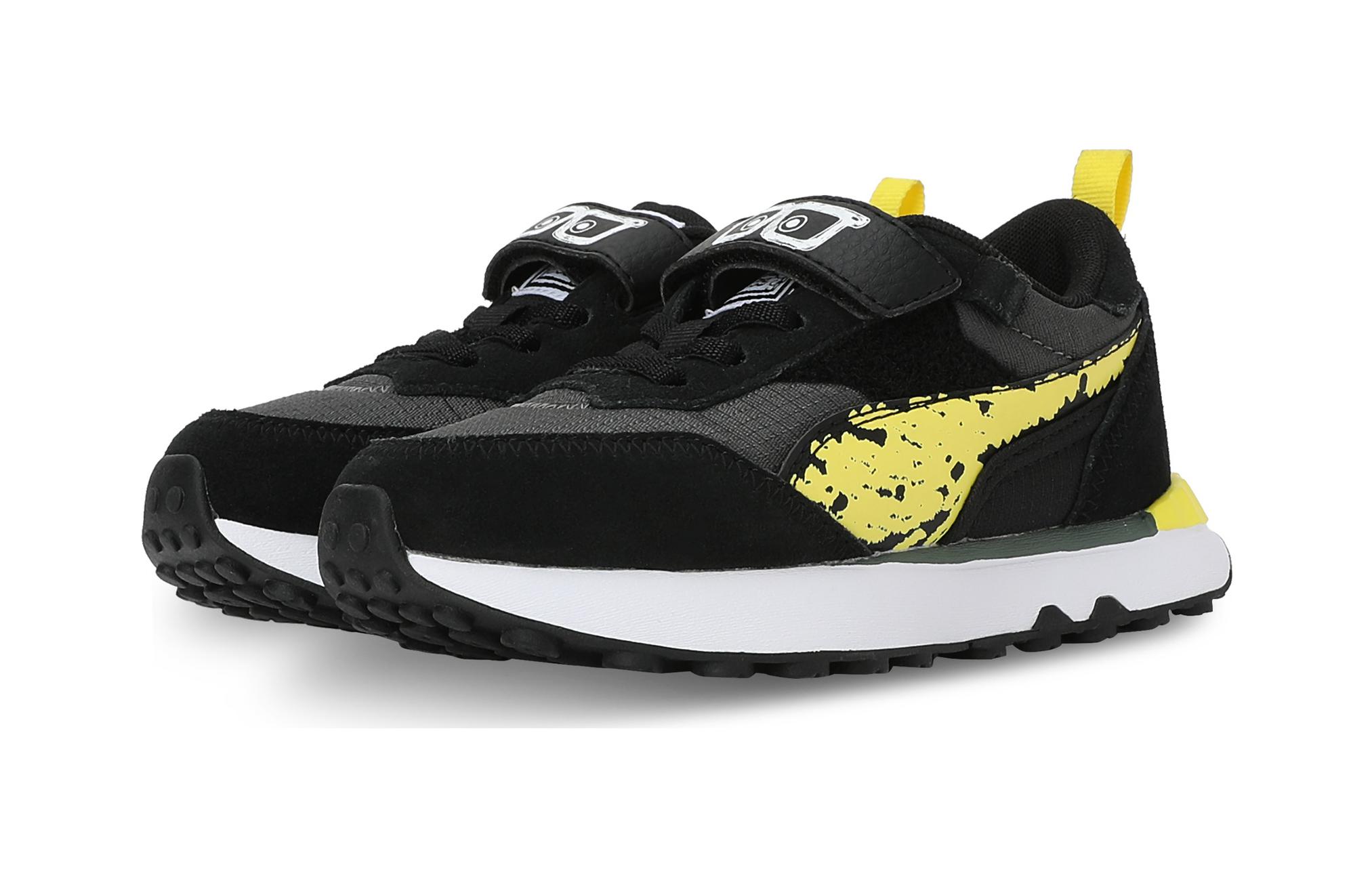 Shop (PS) プーマ×スポンジボブ Rider FV ブラック/イエロー 393886-01