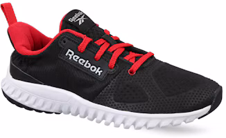 Lookbook Reebok Aim Runner Lp 兒童 黑紅色 跑步鞋