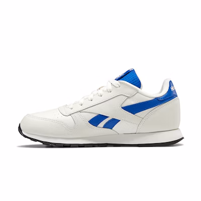 (PS) Reebok Classic Leather Running Shoes K White/Blue