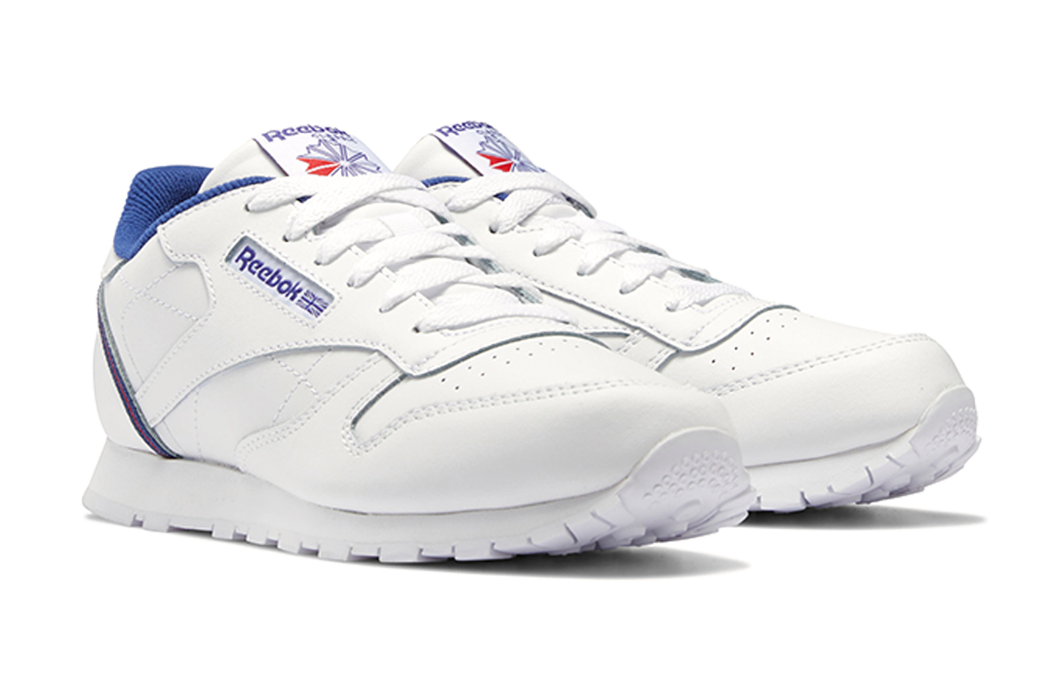 Lookbook (PS) 리복 클래식 레더 '화이트 블루' (Reebok keullaesik redeo 'hwaiteu beullu') FV2085