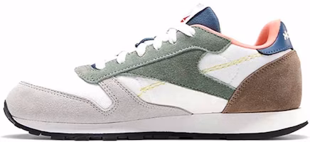 (Preschool) Reebok Classic Leather 'White Green Blue' FX2765 (Preschool) Reebok Classic Leather 'White Green Blue' FX2765