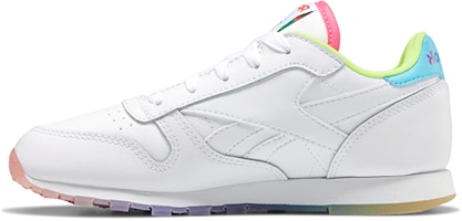(Preschool) Reebok Classic Leather Running Shoes K 'Blue Pink White' EH2826 (Preschool) Reebok Classic Leather Running Shoes K 'Blue Pink White' EH2826