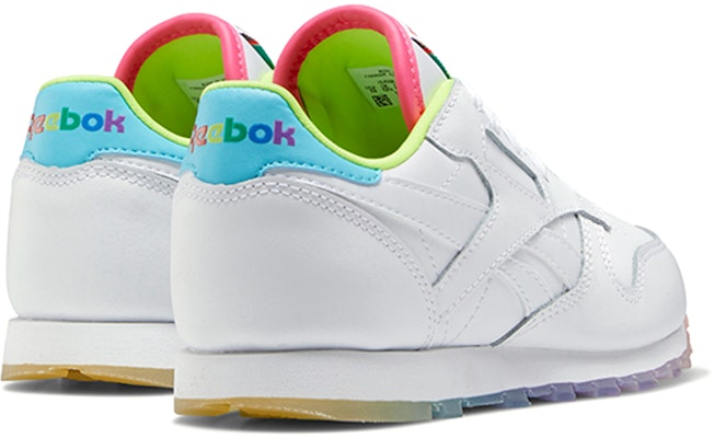 (PS) Reebok Classic Leather Sepatu Lari K 'Biru Pink Putih' EH2826 Shop (PS) Reebok Classic Leather Sepatu Lari K 'Biru Pink Putih' EH2826