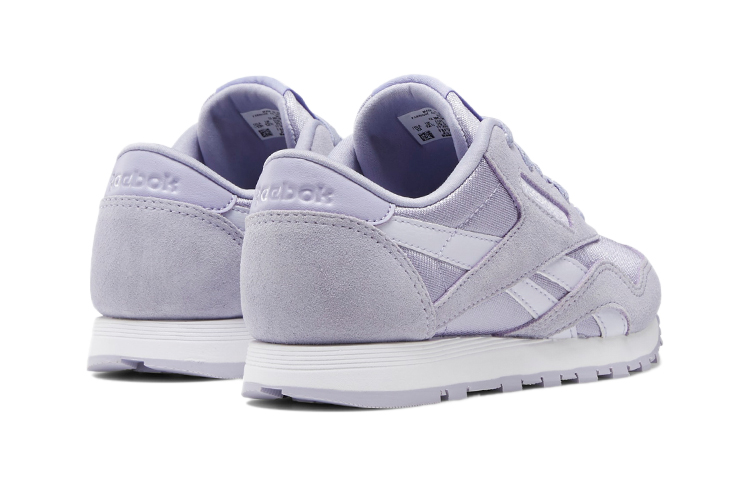 Shop BP幼童 Reebok Classic Nylon 耐磨低筒運動跑步鞋 淺紫