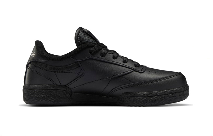 Order 中童 Reebok Club C 舒適休閒 透氣 低幫 兒童板鞋 黑色