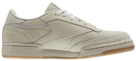 Order 大童 Reebok Club C 純色簡約休閒 耐磨防滑 低筒 兒童板鞋 灰色