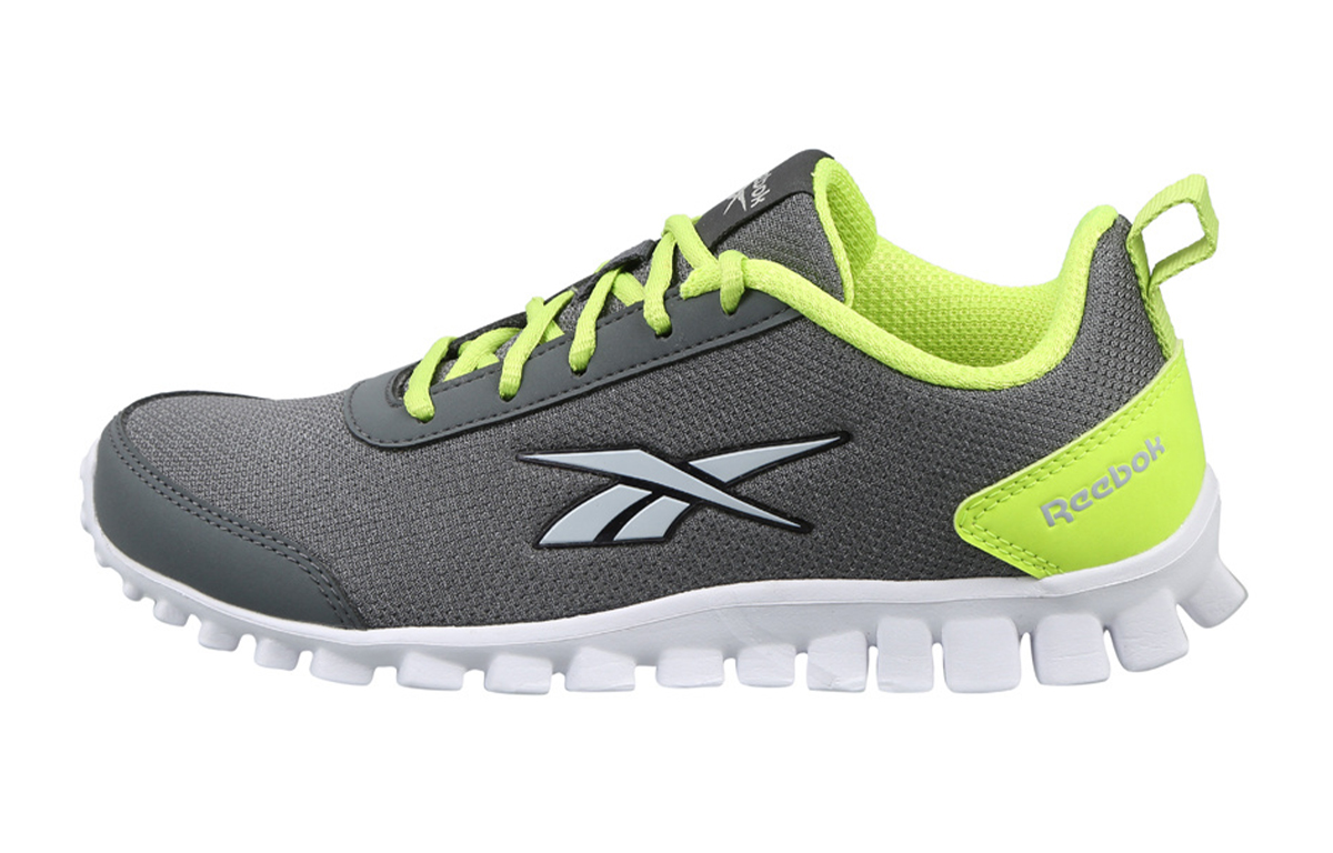 (Preschool) Reebok Fast Motion Run Running Shoes 'Grey Yellow' FW1376
