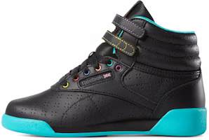 (Preschool) Reebok Freestyle Hi 'Black Blue Comfort' CN7502 (Preschool) Reebok Freestyle Hi 'Black Blue Comfort' CN7502