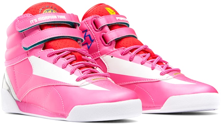 (Preschool) Reebok Freestyle Hi Power Rangers Pink Ranger GX2831 Lookbook (Preschool) Reebok Freestyle Hi Power Rangers Pink Ranger GX2831