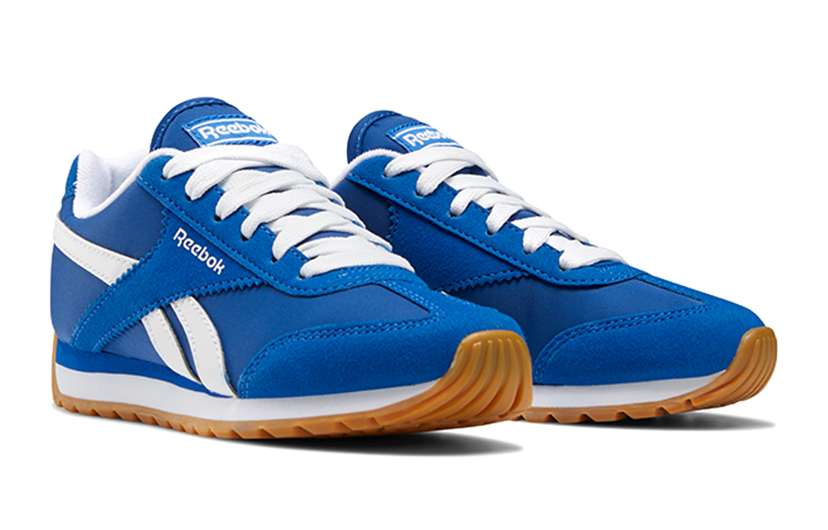 Lookbook Reebok Royal Classic Check Varsity 兒童 藍色 跑步鞋