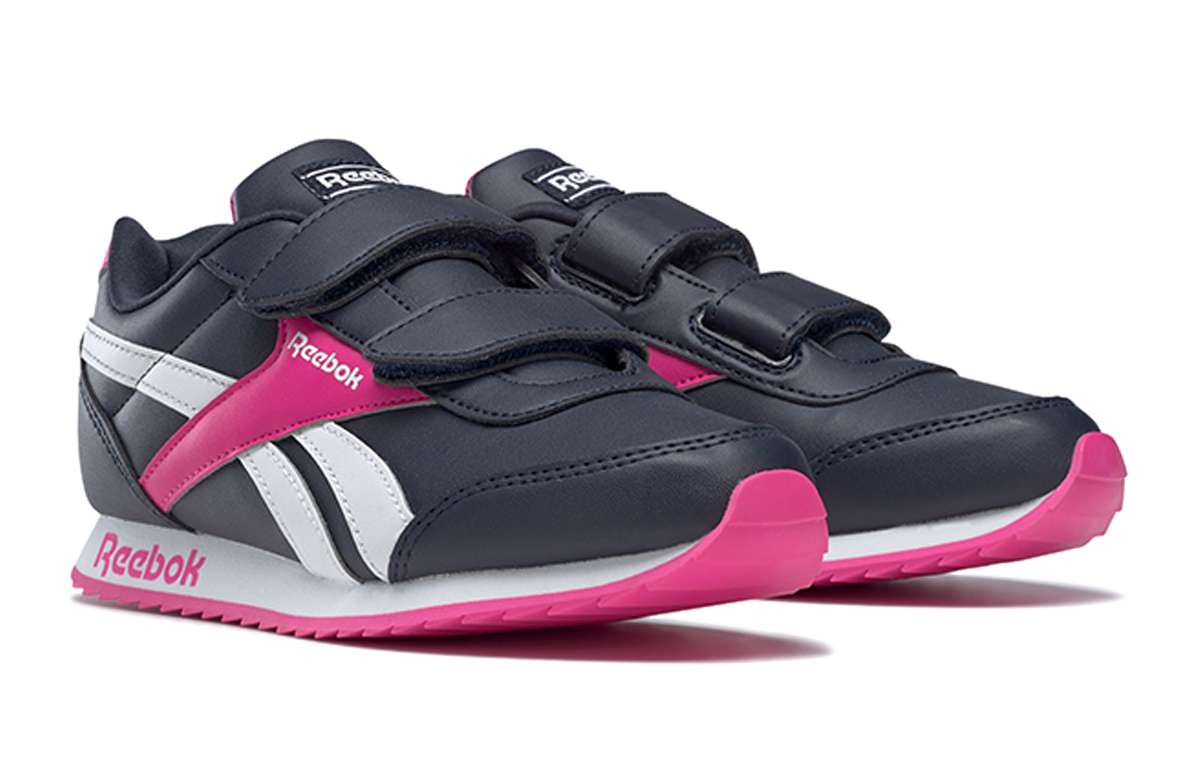 Lookbook Reebok Royal Classic Jogger 2.0 防滑低筒運動休閒鞋 兒童 藍粉