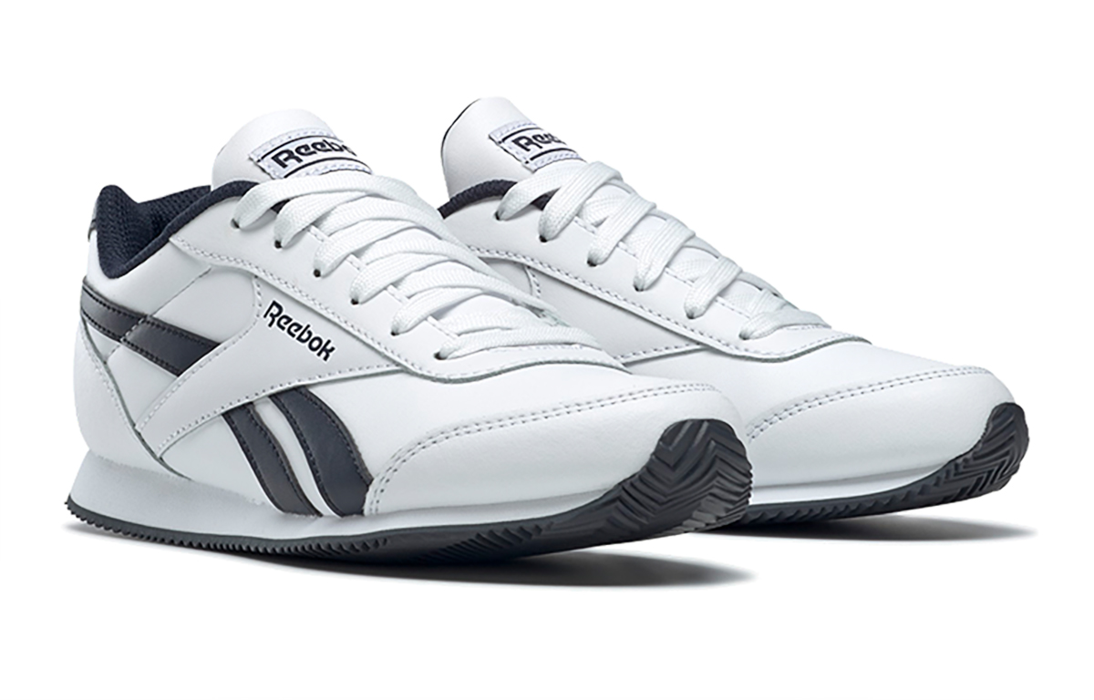 Lookbook (PS) Reebok Royal Classic Jogger 2.0 Scarpe da Corsa Bianche e Blu Bambini. CN4930