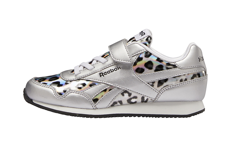 (Preschool) Reebok Royal Classic Jogger 3.0 Velcro Low Top Running Shoes 'White Leopard Print' G57416