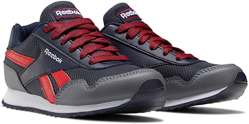 Reebok Royal Classic Jogger 3 兒童 灰藍紅 跑步鞋 Lookbook Reebok Royal Classic Jogger 3 兒童 灰藍紅 跑步鞋