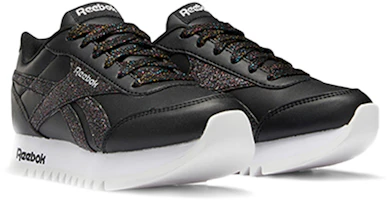 Lookbook Reebok Royal Classic 耐磨低筒跑步鞋 兒童 黑白銀