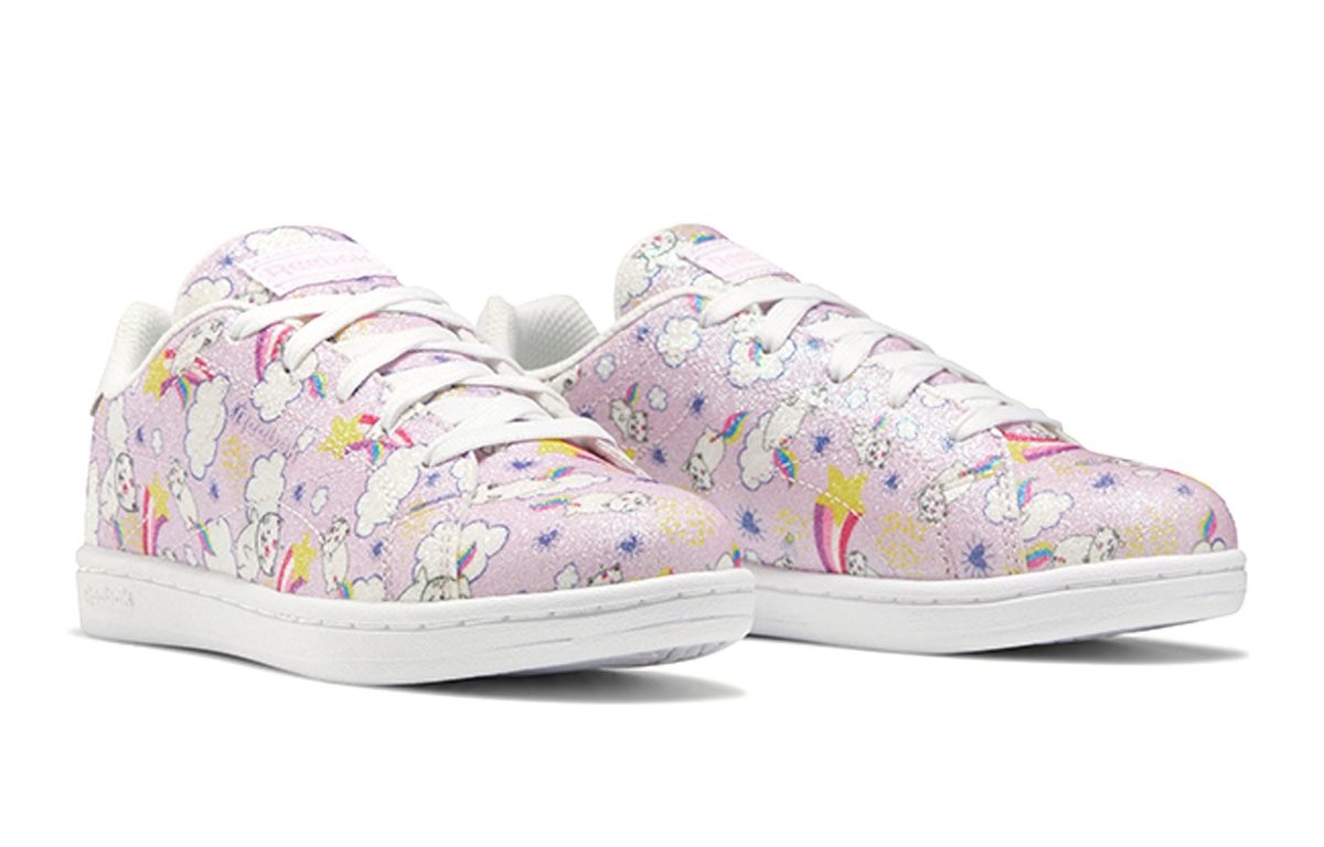 Lookbook 兒童 Reebok Royal Complete Cln 2 塗鴉 輕便 低筒 兒童板鞋 粉色