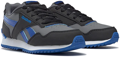 Lookbook Reebok Royal Glide Ripple Clip 兒童 黑藍灰 跑步鞋