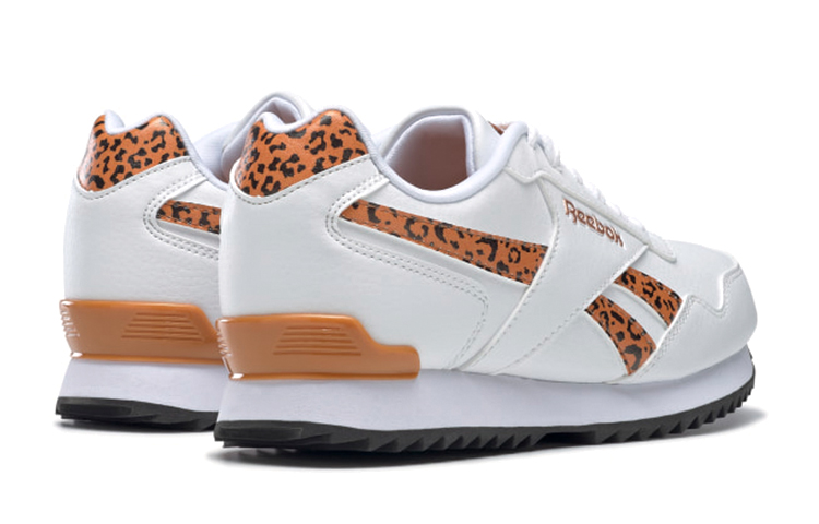 Purchase (PS) 锐步皇家滑行波纹夹 '白色黄色豹纹'鞋 H04988