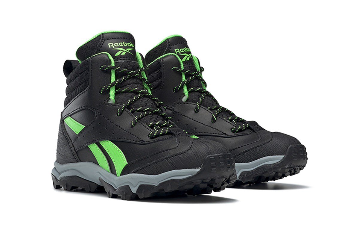 Lookbook (PS) Reebok Rugged Runner Mid ''Zwart Groen'' FW8552