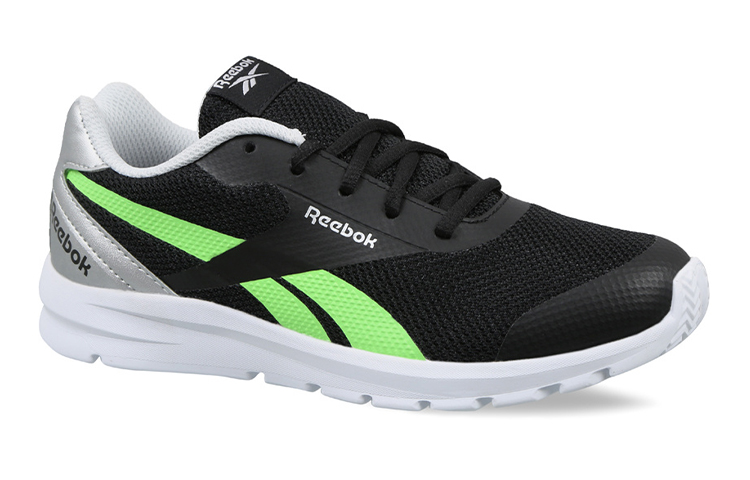Lookbook (PS) Reebok Rush Runner 2.0 'Hitam Hijau' untuk Anak-anak EF3162