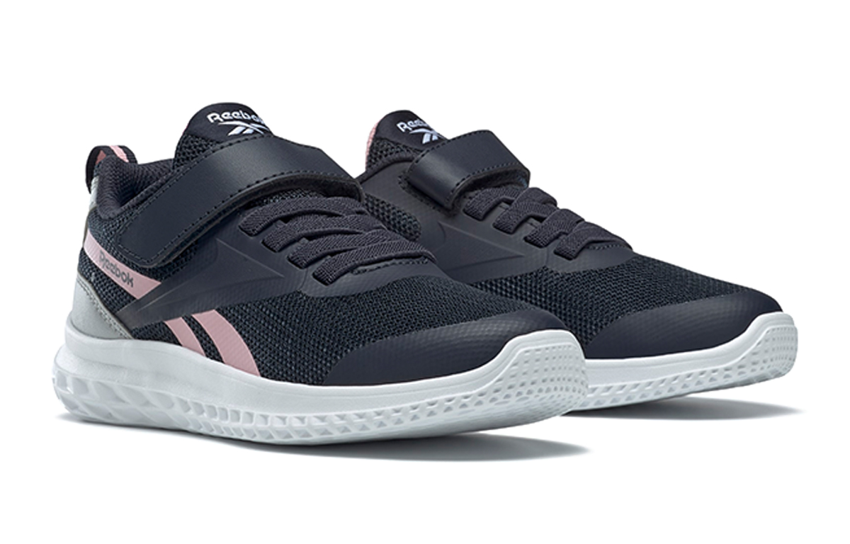 Lookbook Reebok Rush Runner 3 Alt 兒童 深藍粉 跑步鞋