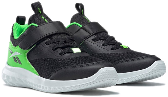 (Preschool) Reebok Rush Runner 4 'Black Green' GW0016 Lookbook (Preschool) Reebok Rush Runner 4 'Black Green' GW0016