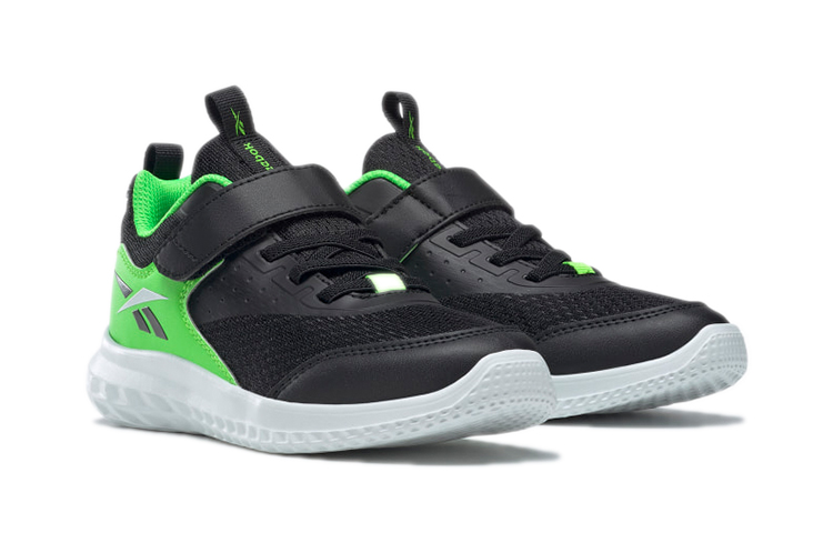 Lookbook BP幼童 Reebok Rush Runner 4 舒適耐損跑步鞋 黑綠