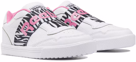 Lookbook 中童 Reebok Techque T Slip-On 休閒 低筒 兒童板鞋 白桃粉