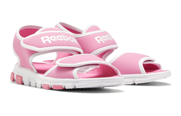 Lookbook (PS) Reebok Wave Glider 3 Velcro Sandali Casual Minimalistici Rosa Blu Bianchi EH0215