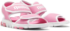 Lookbook (PS) Reebok Wave Glider 3 Velcro Sandali Casual Minimalistici Rosa Blu Bianchi EH0215