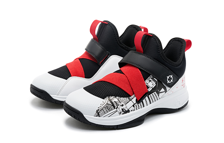 Lookbook (Preschool) RIGORER Mid-Top Basketball 'Black White' Z622260148-1