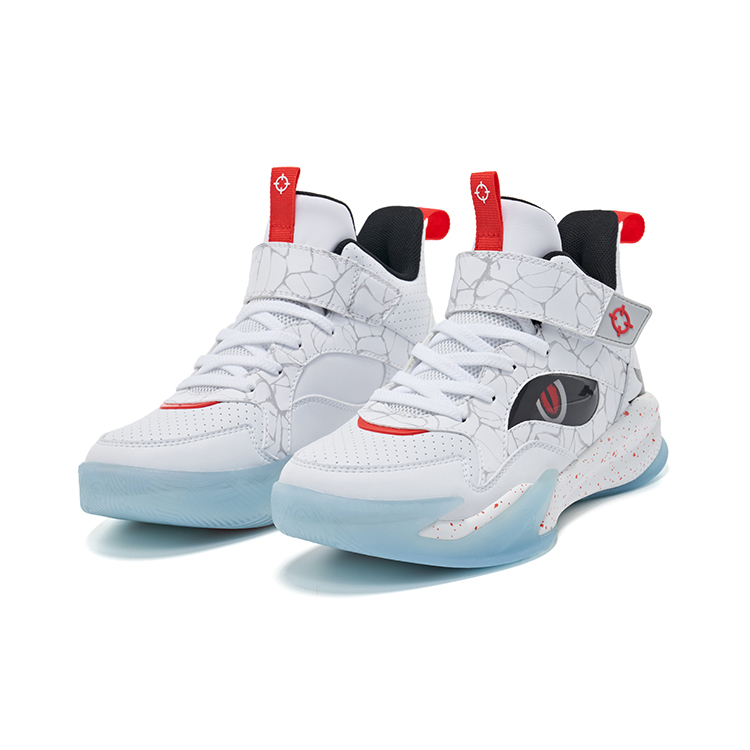 (PS) RIGORER Monster Series Mid Basketball Shoes 'White Red' 圖 3