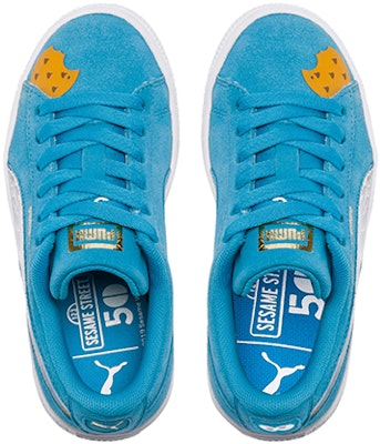 (PS) 彪马芝麻街50周年合作蓝色麂皮休闲鞋 370383-01 Lookbook (PS) 彪马芝麻街50周年合作蓝色麂皮休闲鞋 370383-01