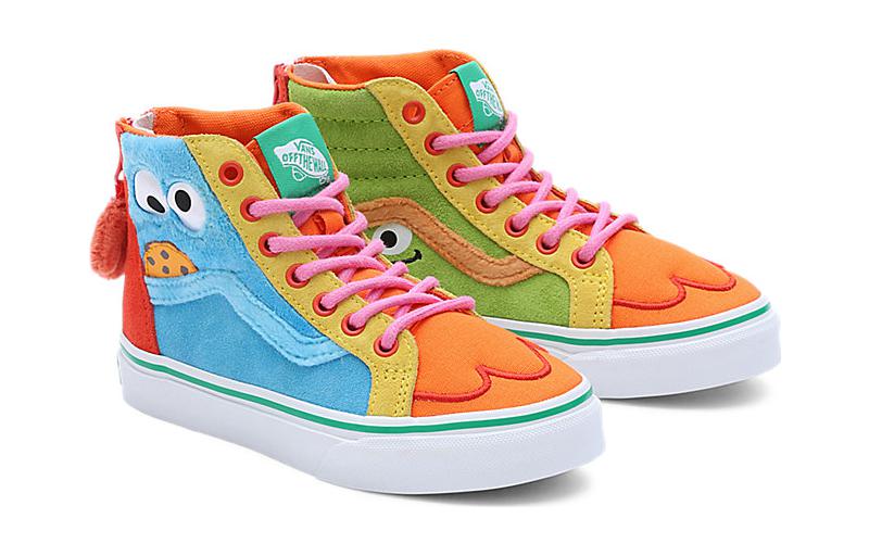 Lookbook (PS) Sesame Street x Vans Sk8-Hi Zip 'Monstruo de las Galletas' VN000C4NBMC