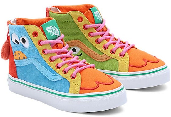 (Preschool) Sesame Street x Vans Sk8-Hi Zip 'Cookie Monster' VN000C4NBMC Lookbook (Preschool) Sesame Street x Vans Sk8-Hi Zip 'Cookie Monster' VN000C4NBMC