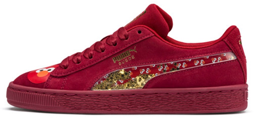 SESAME STREET/芝麻街 x PUMA Suede 50 精選 運動鞋 JR 低筒 板鞋 女款 紅色 Buy SESAME STREET/芝麻街 x PUMA Suede 50 精選 運動鞋 JR 低筒 板鞋 女款 紅色