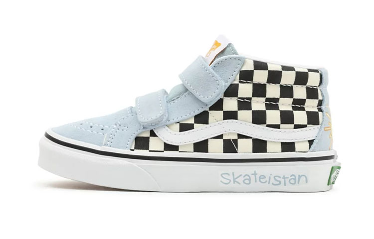 Buy Vans Skateistan Sk8-Mid復刻 (ブルー/ホワイト) VN00018T89C