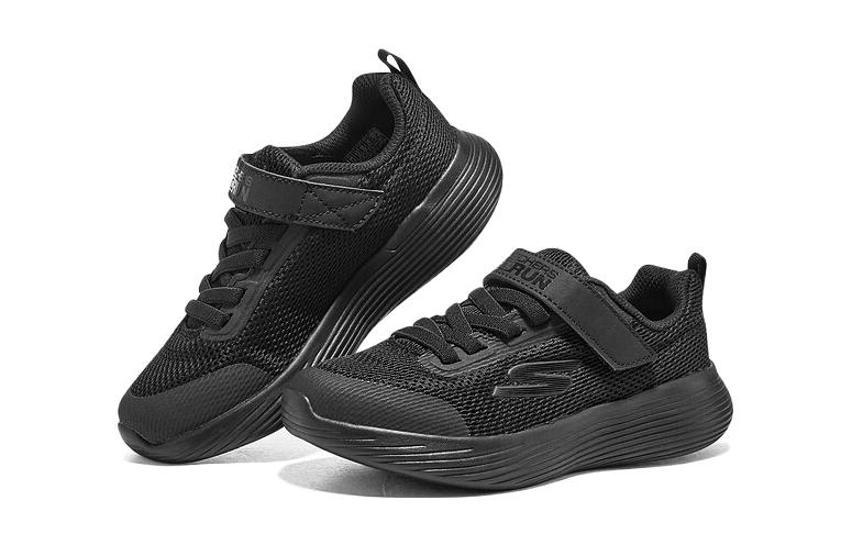 Lookbook 大童 Skechers 舒適百搭 減震耐磨 兒童休閒鞋 黑色
