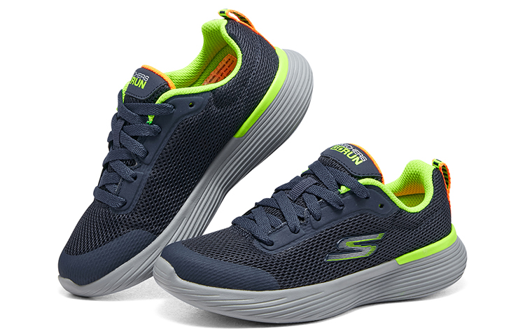 (Youth) Skechers Go Run 400 V2 Omega Shoes 'Navy Grey' 圖 3