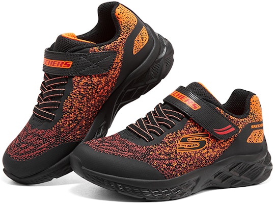 (Youth) Skechers Microspec 2.0 Tromson 'Black Red Orange' 403920L-BKRD Lookbook (Youth) Skechers Microspec 2.0 Tromson 'Black Red Orange' 403920L-BKRD