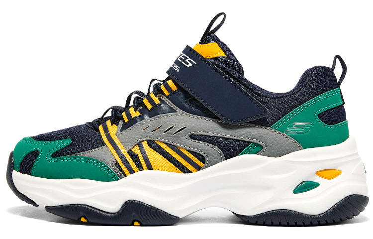 (Youth) Skechers Stamina Shoes 'Navy Grey Green'